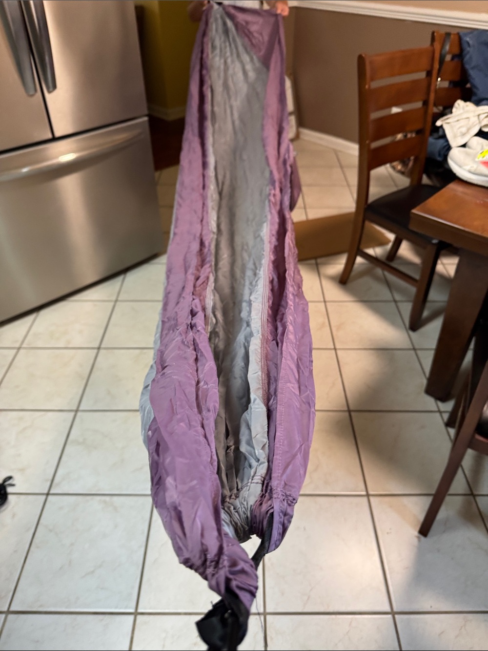 Equip 2 Person Travel HammockTwo-Tone Purple and Gray